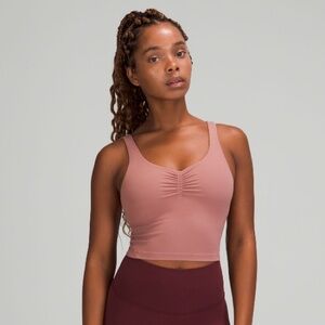 Lululemon Align Gathered Front Tank Top Spiced Chai - Size 10